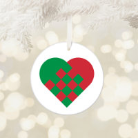 Red and Green Danish Heart