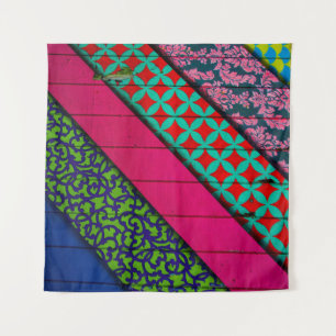 Red and green garment tapestry
