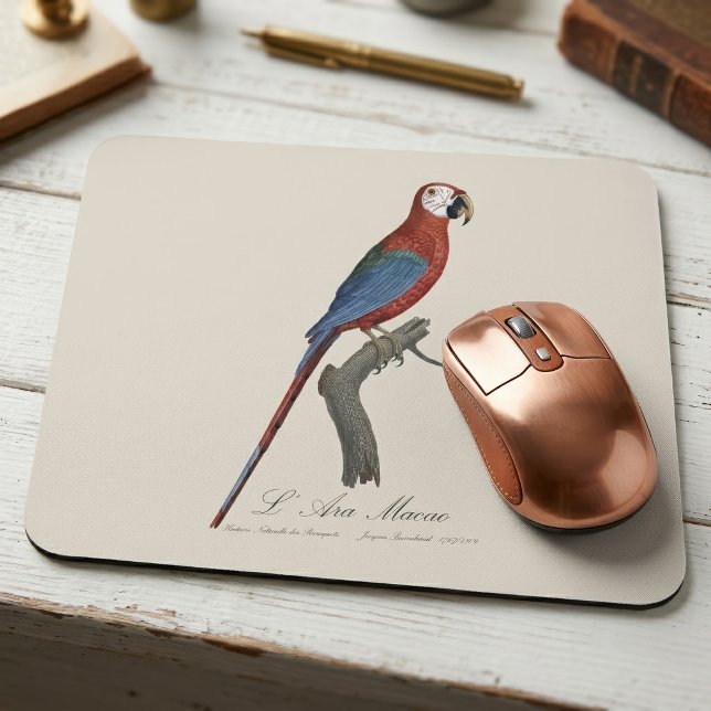 Red-and-green Macaw, Ara chloropterus Mouse Mat (Red-and-green Macaw, Ara chloropterus. Mouse Pad)