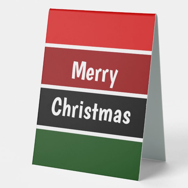 Red And Green Merry Christmas (Front)