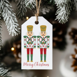 Red and Green Nutcracker Gift Tags
