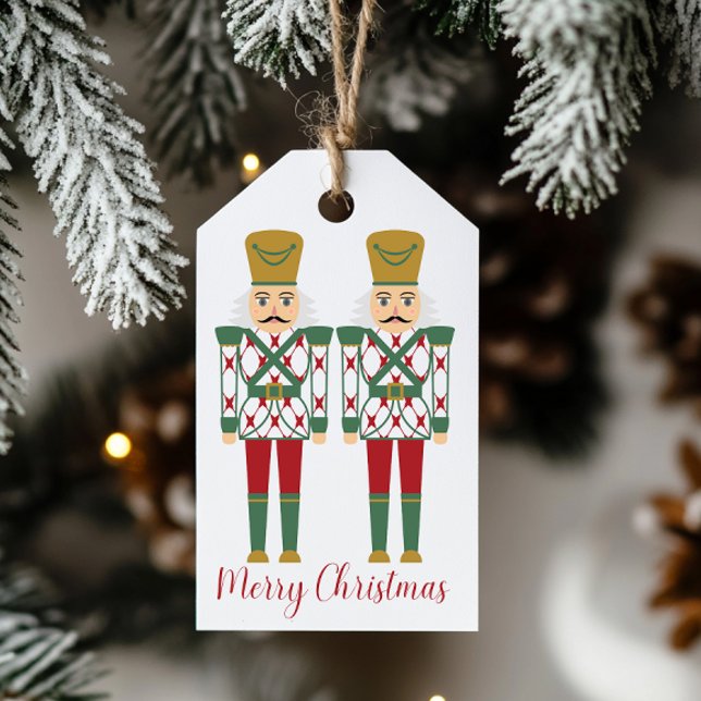 Red and Green Nutcracker Gift Tags (Creator Uploaded)