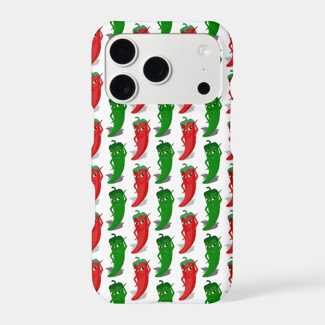 Red And Green Pepper Divas Cartoon Pattern (Back)