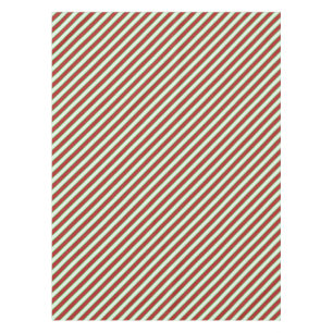 Red and Green Pinstriped Pattern Tablecloth