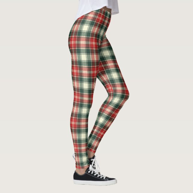 Red And Green Plaid  Leggings (Right)