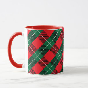 Red and Green Plaid  Mug