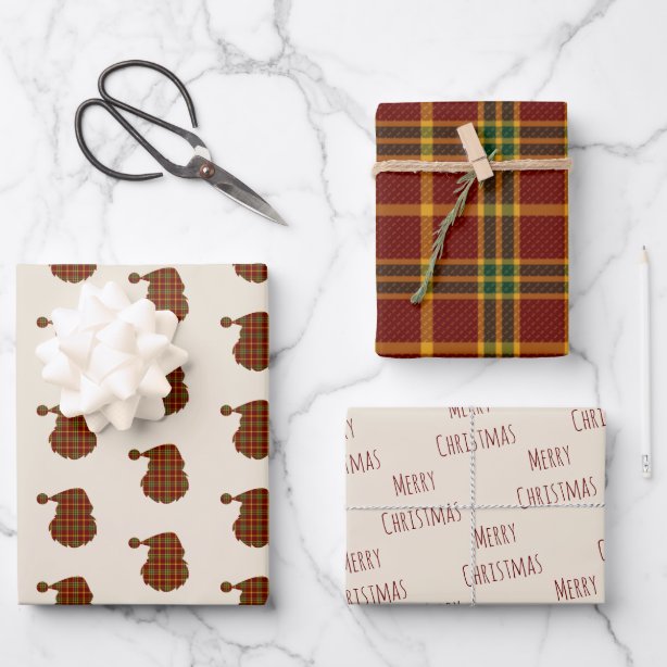 Traditional Santa Wrapping Paper | Zazzle UK