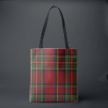 Red and Green Plaid Tote Bag<br><div class="desc">Red and green Royal Stewart Tartan Pattern</div>