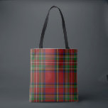 Red and Green Plaid Tote Bag<br><div class="desc">Red and green Royal Stewart Tartan Pattern</div>