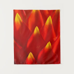 Red and green plant in close up photography tapestry