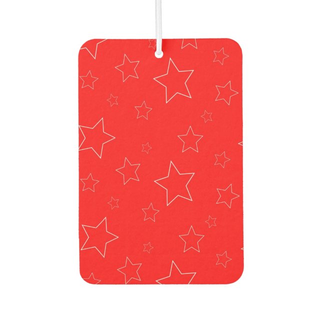Red and Green Stars Air Freshener (Front)