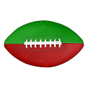 Red And Green Striped Football American Football