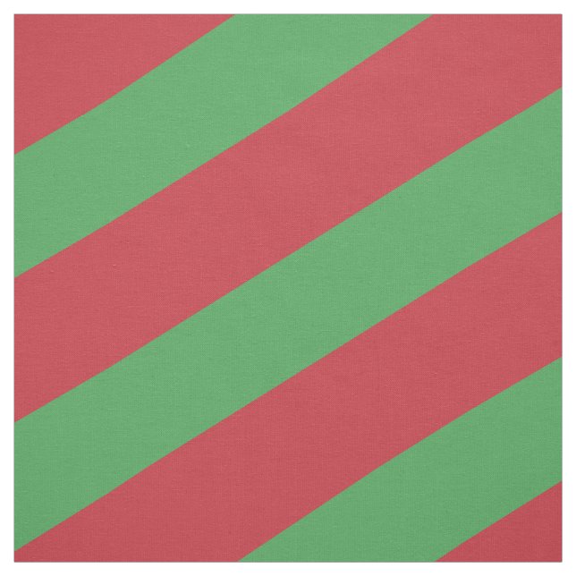 Red and green striped pattern fabric (Swatch)
