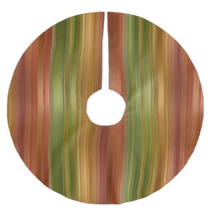 Red and Green Striped Tree Skirt