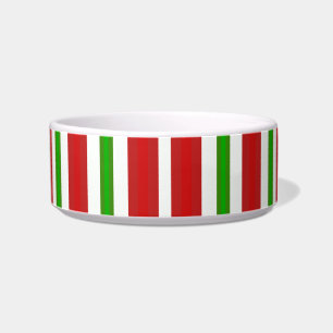 Red and Green Stripes Bowl