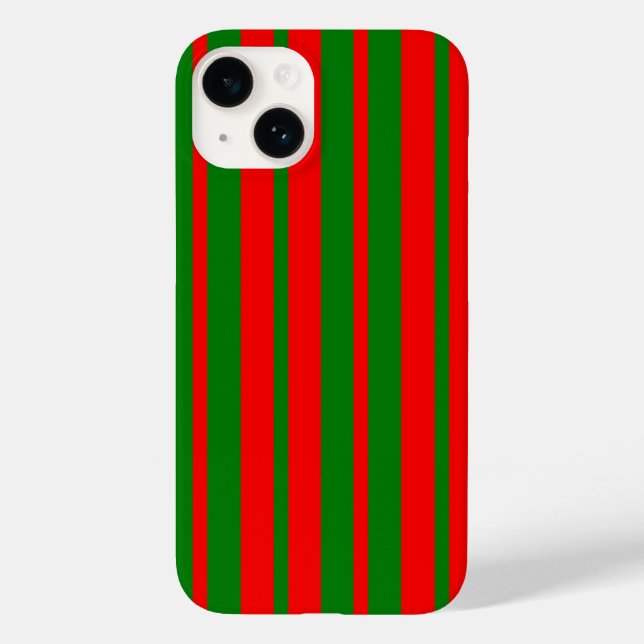 Red and Green Stripes Design  Case-Mate iPhone Case (Back)