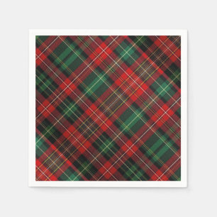 Red and Green Tartan Plaid Napkin