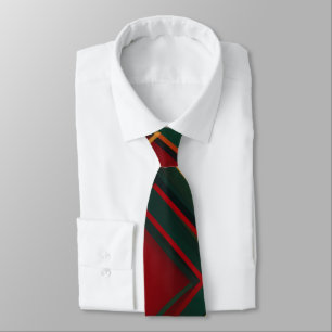 Red And Green Tartan Plaid Pattern Neck Tie