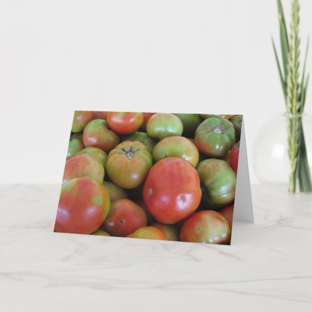 Red and Green Tomatoes Card (Front)