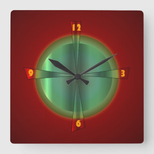 Red and Green with Iluminated Effect >Wall Clock