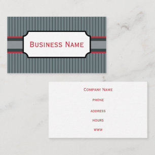 Red and Grey Business Card