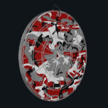 Red and Grey Camouflage, Military, Army Dartboard<br><div class="desc">Elegant,  stylish and sophisticated camouflage pattern in red and grey colour. Modern and trendy gift,  perfect for the military lover in your life.</div>