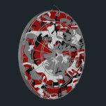 Red and Grey Camouflage, Military, Army Dartboard<br><div class="desc">Elegant, stylish and sophisticated camouflage pattern in red and grey colour. Modern and trendy gift, perfect for the military lover in your life.</div>