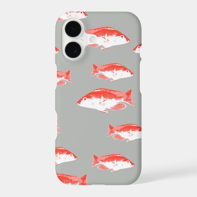 Red and grey fish (Back)