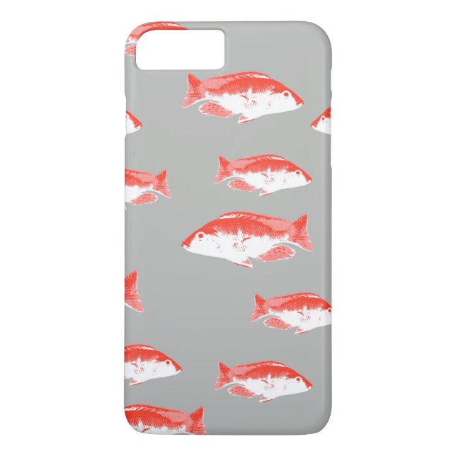 Red and grey fish Case-Mate iPhone case (Back)