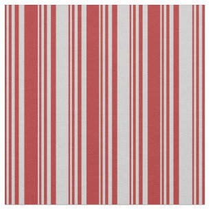 Red and Light Grey Striped/Lined Pattern Fabric