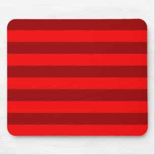 Red and Maroon Stripes Design Mouse Mat