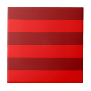 Red and Maroon Stripes Design Tile