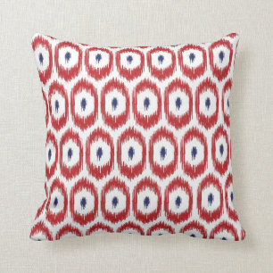 Red and Navy iKat Pillow