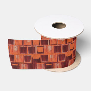 red and orange abstract satin ribbon