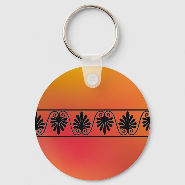 Red and Orange Border Keychain (Front)