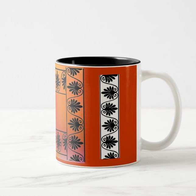 Red and Orange Border Mug (Right)