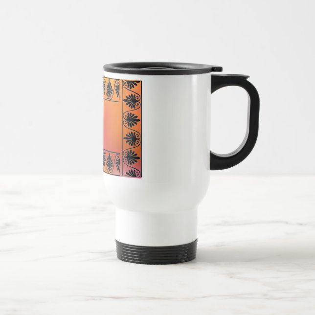 Red and Orange Border Mug (Right)
