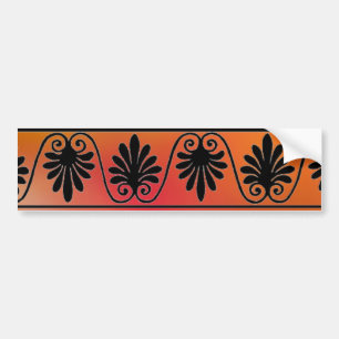 Red and Orange Bumper Sticker