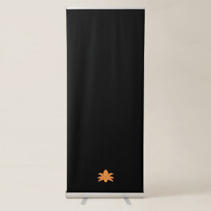 red and orange colour Vertical Retractable Banner
