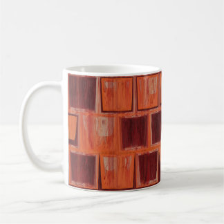 Red and Orange Geometric  Coffee Mug