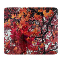 Red and orange leaves 