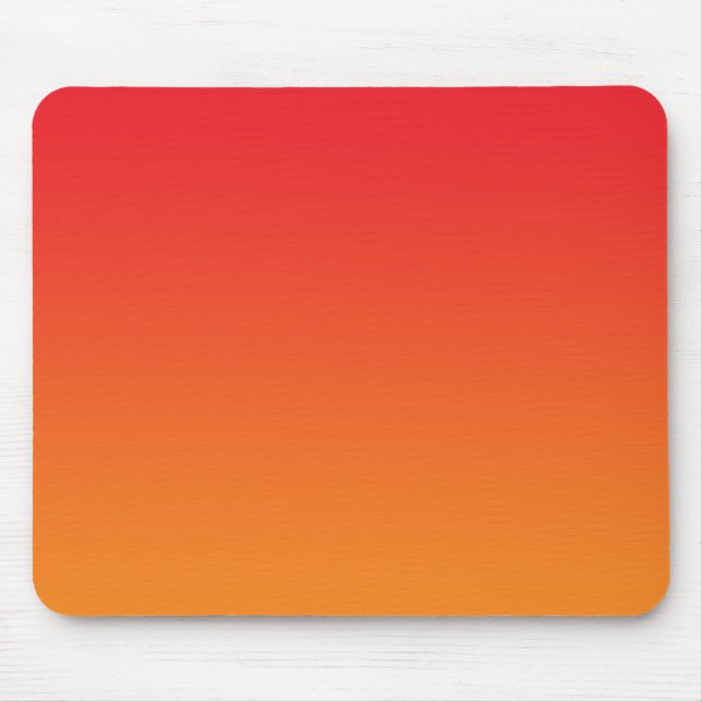 “Red And Orange Ombre” Mouse Mat (Front)