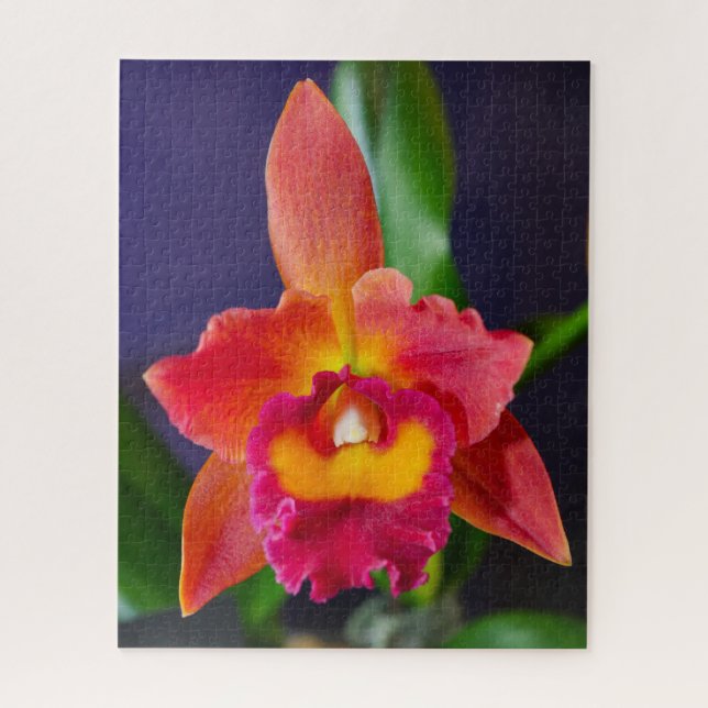 Red and Orange Orchid Jigsaw Puzzle (Vertical)