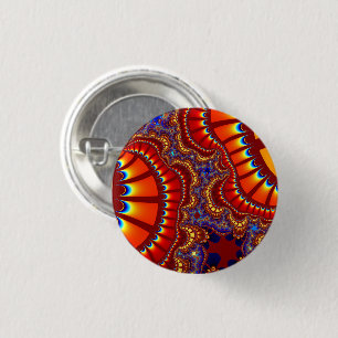 Red and Orange Remix 3 Cm Round Badge
