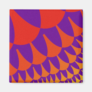 Red and Orange Scales Magnet