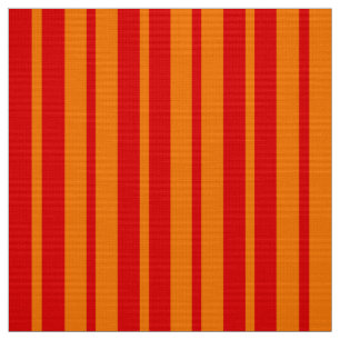 Red and Orange Stripes Design Fabric