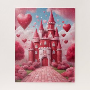 Red and Pink Castle  Jigsaw Puzzle