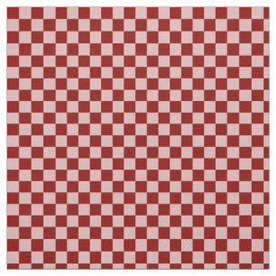 Red and Pink Chequerboard Fabric