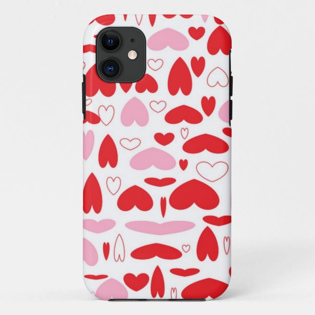 Red And Pink Hearts Case-Mate iPhone Case (Back)