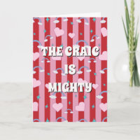 Red and pink irish The craic is mighty 
